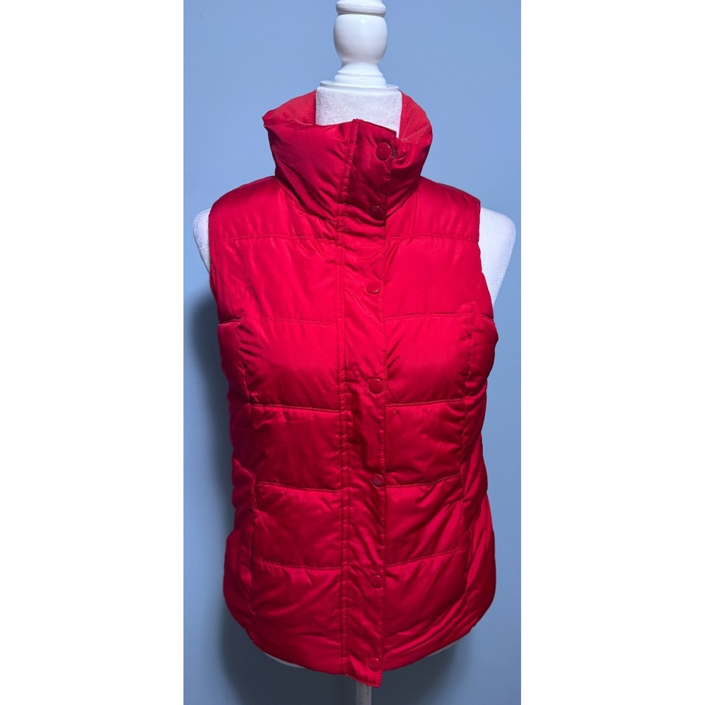 Old Navy Womens XS Collared Puffer Vest Sleeveless Outdoor Casual Everyday Fall